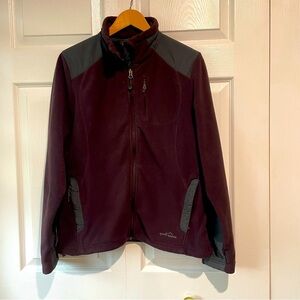 Eddie Bauer  mauve fleece Shell jacket size medium